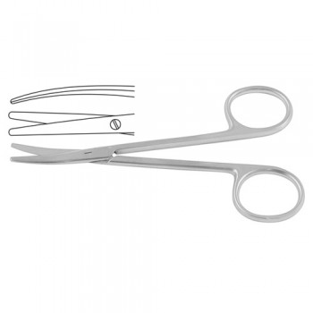 Metzenbaum Dissecting Scissor / Opreating Scissor Curved - Blunt/Blunt Stainless Steel, 15.5 cm - 6"